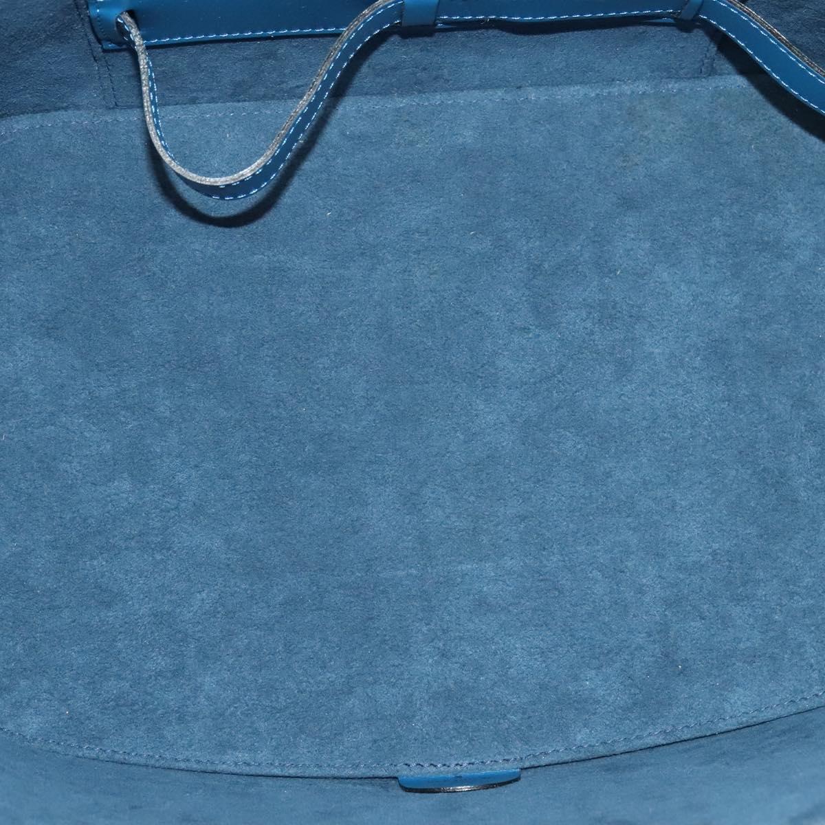 Louis Vuitton Nice, Blue, Leather, handbag