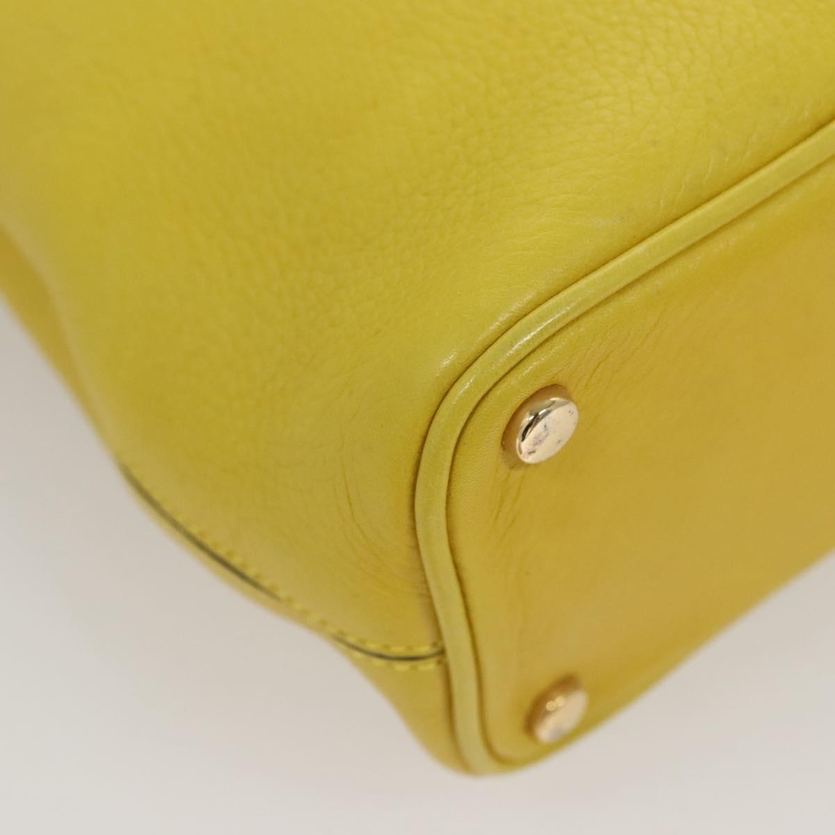 Céline, Yellow, Leather, shoulder