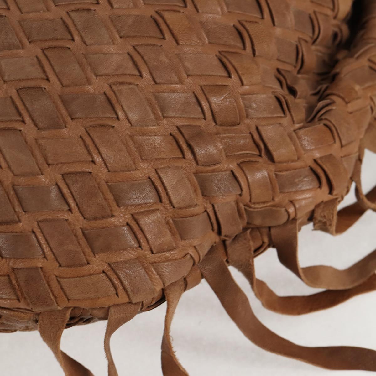Miu Miu Woven, "BROWN,GOLD", Leather, handbag