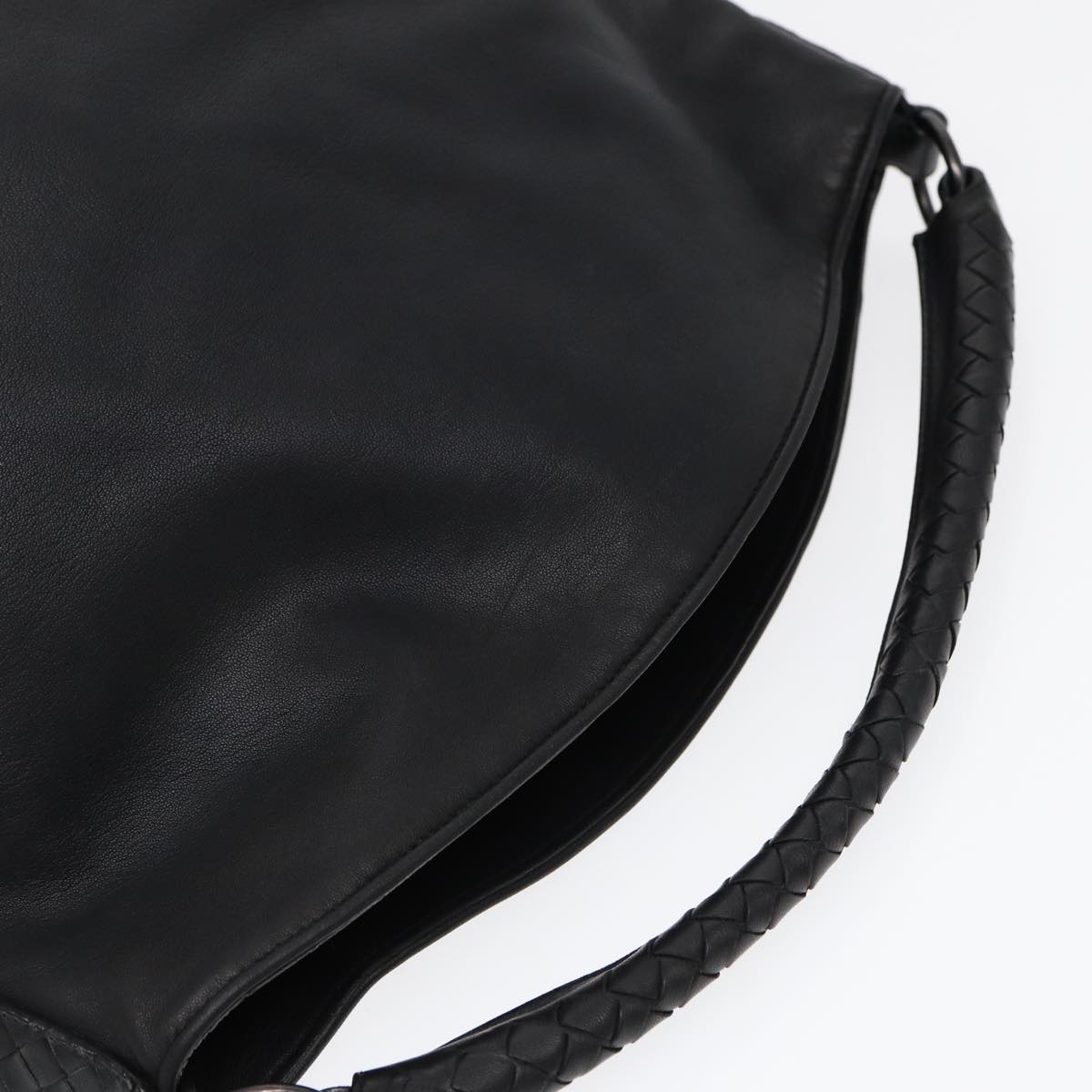 Bottega Veneta Intrecciato, Black, Leather, shoulder