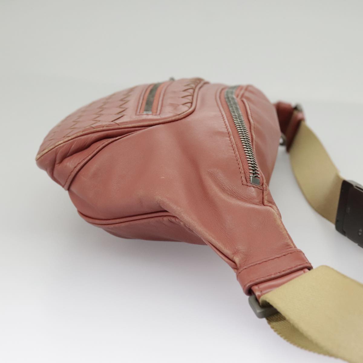 Bottega Veneta Intrecciato, Pink, Leather, shoulder