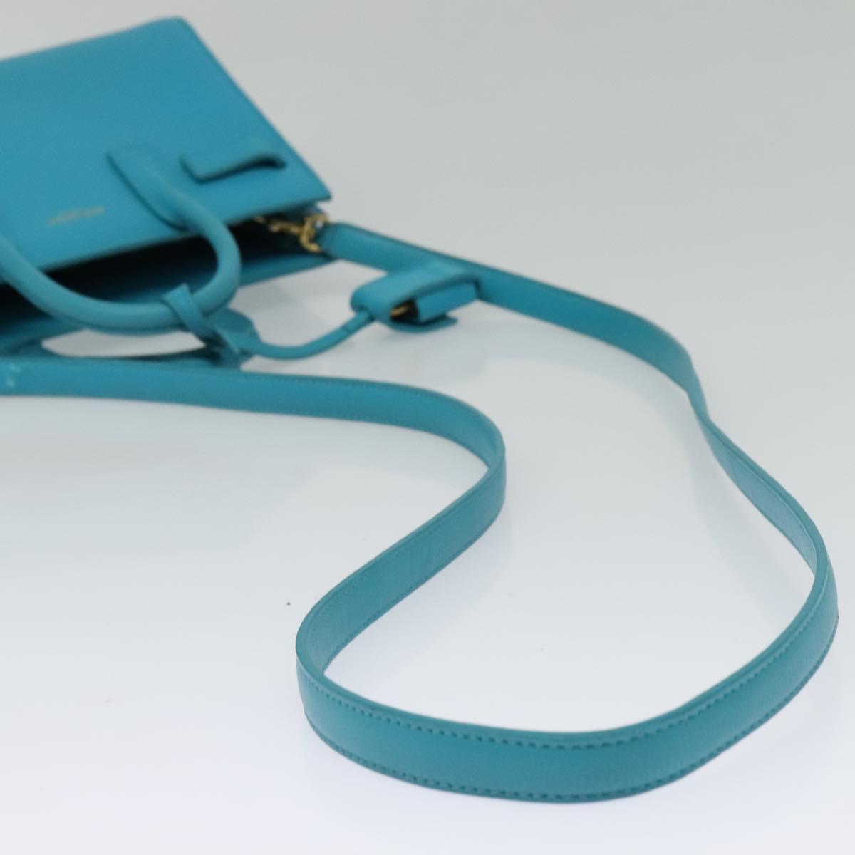 Yves Saint Laurent, Blue, Leather, handbag