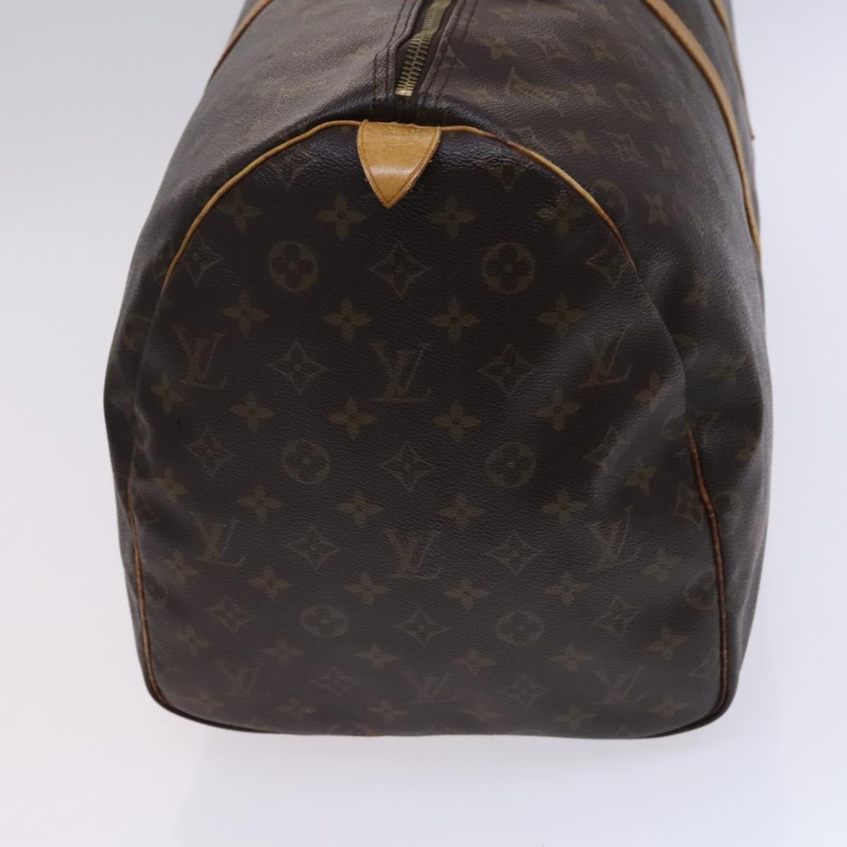 Louis Vuitton Keepall 55, Brown, Canvas, travel