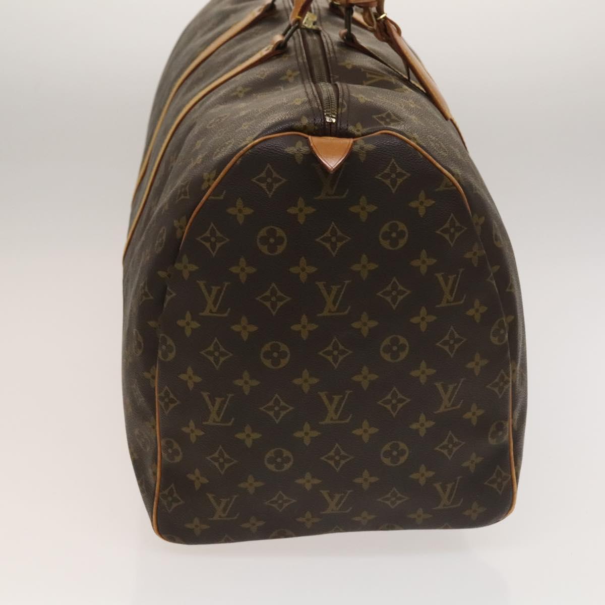 Louis Vuitton Keepall 60, Brown, Canvas, travel