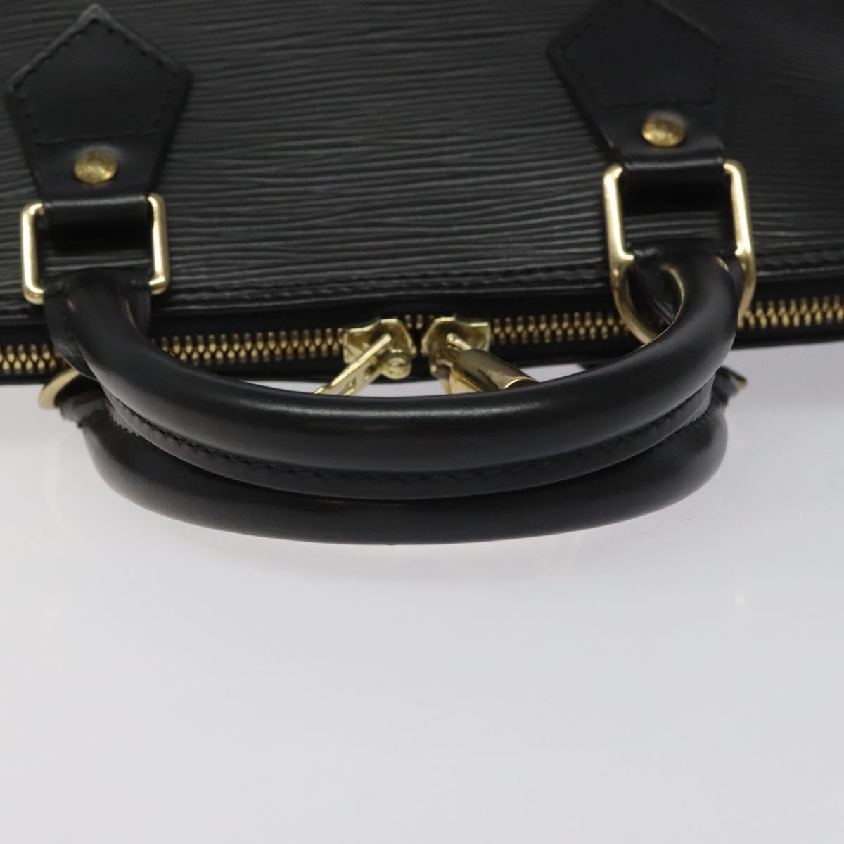 Louis Vuitton Alma, Black, Leather, handbag