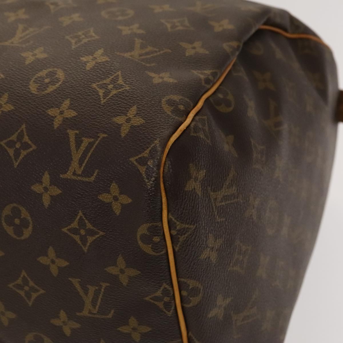 Louis Vuitton Keepall 55, Brown, Canvas, travel