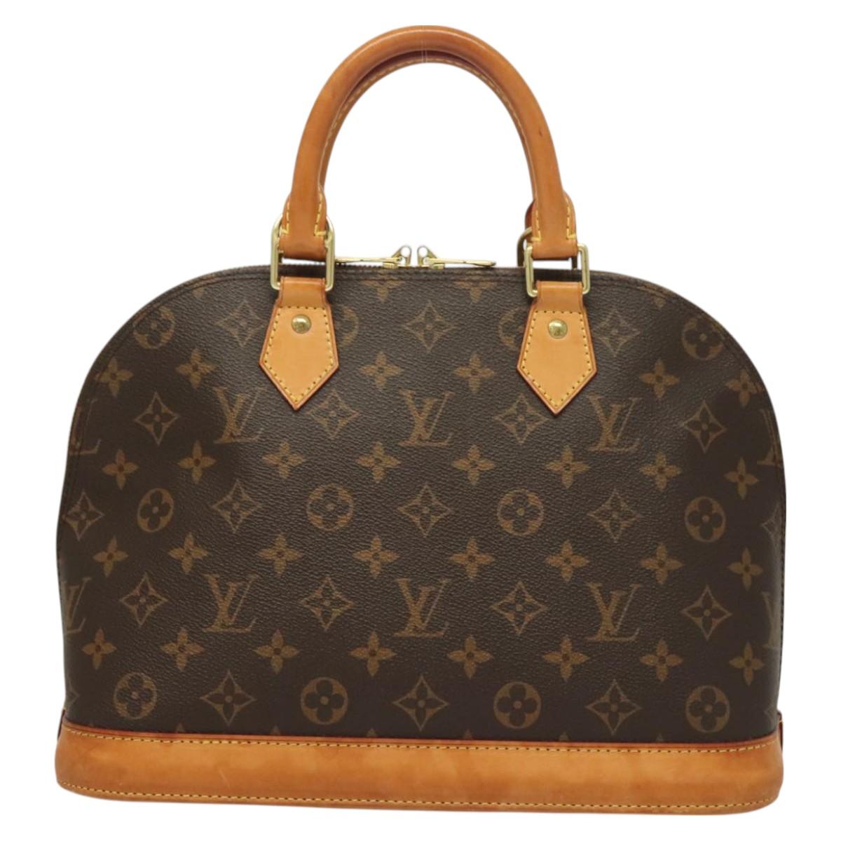 Louis Vuitton Alma, Brown, Canvas, handbag
