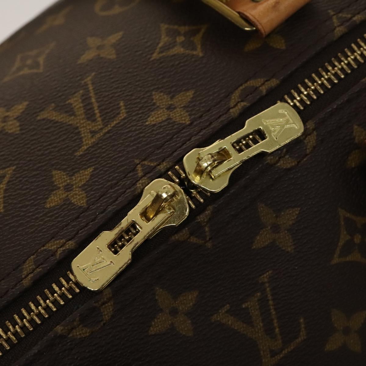 Louis Vuitton Keepall 55, Brown, Canvas, travel