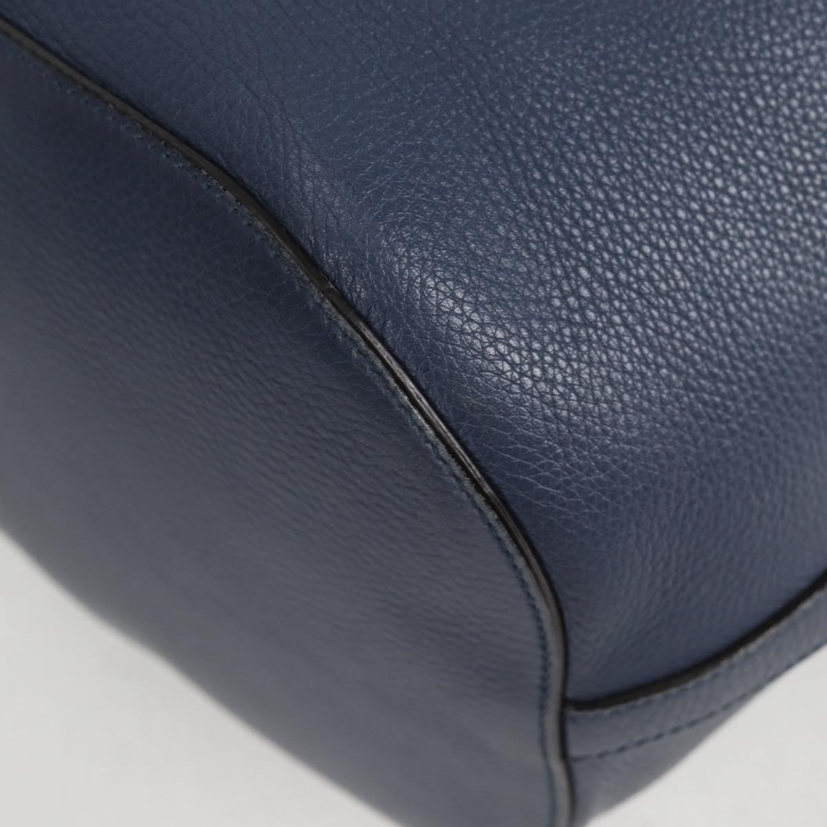 Gucci Bamboo, Blue, Leather, handbag