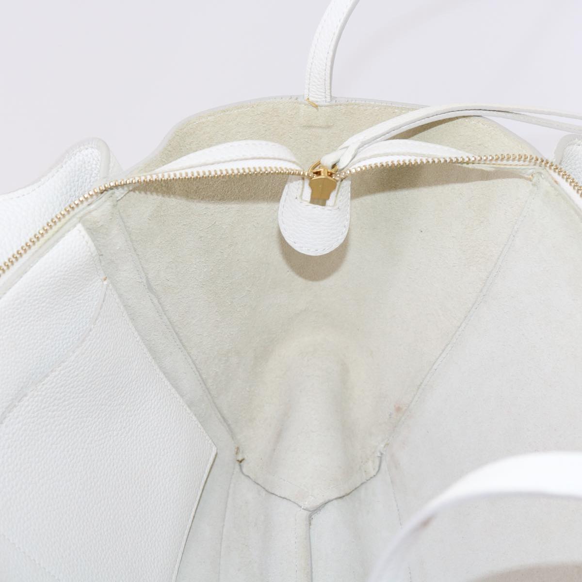 Céline -, White, Leather, shoulder