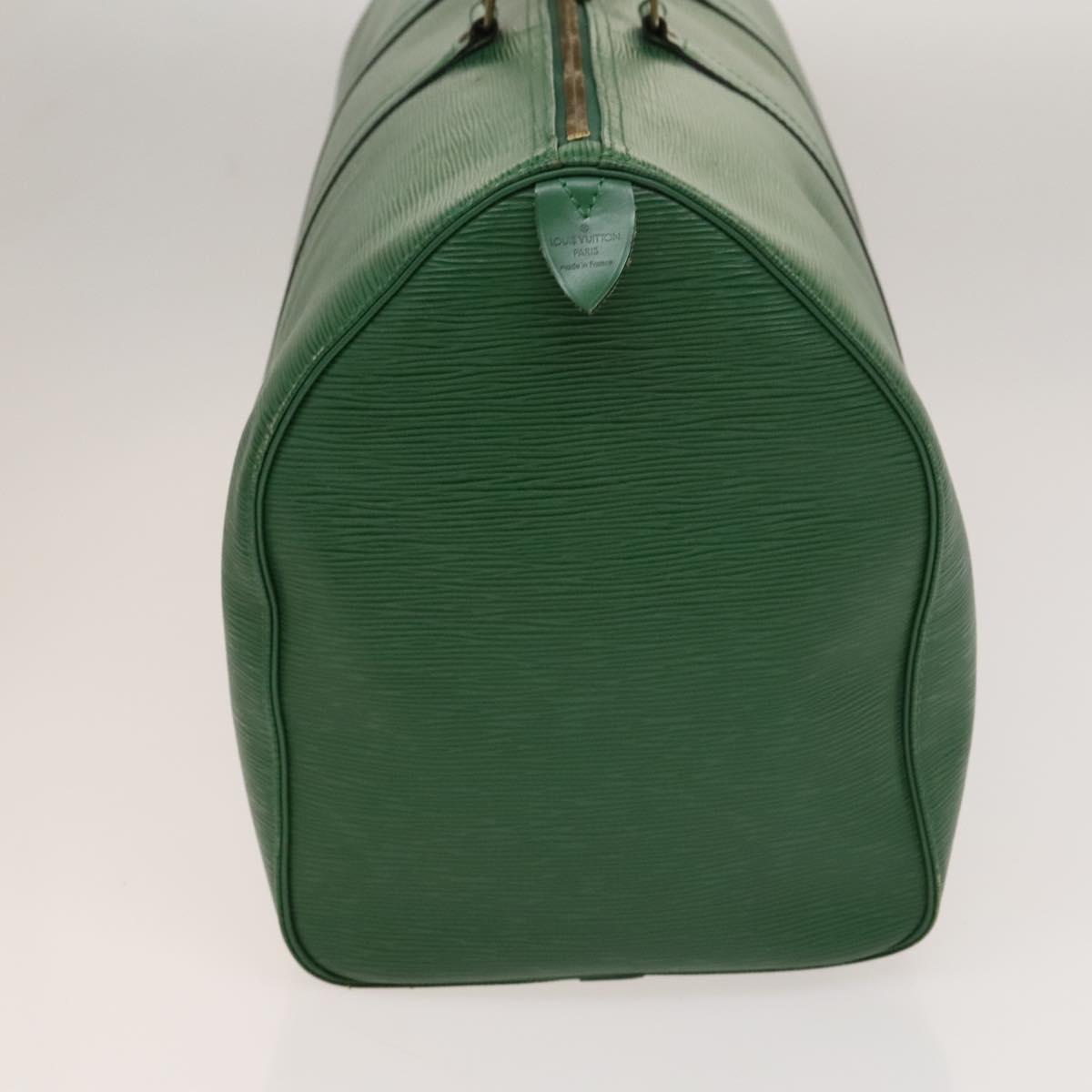 Louis Vuitton Keepall 50, Green, Leather, travel