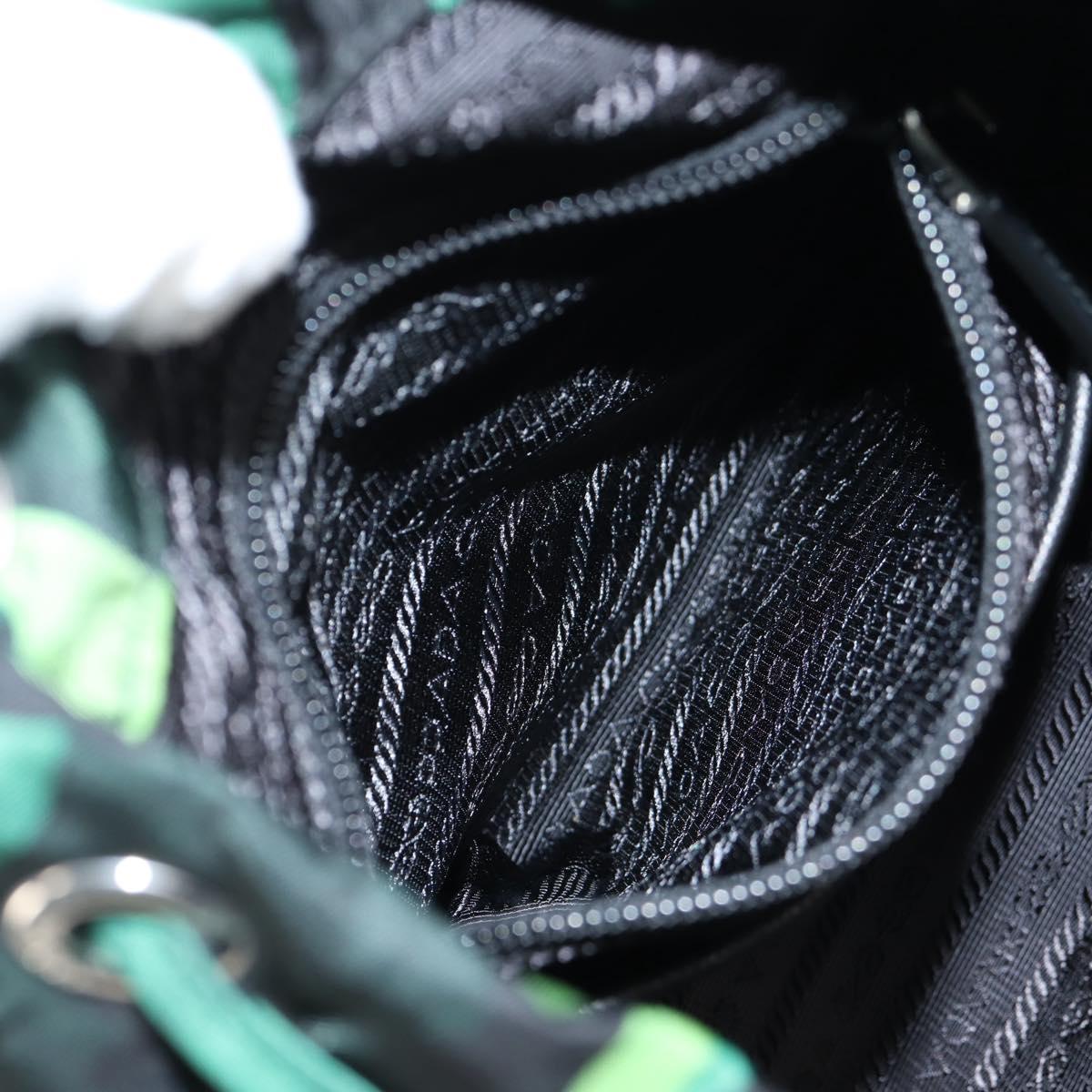 Prada, Green, NYLON, backpack