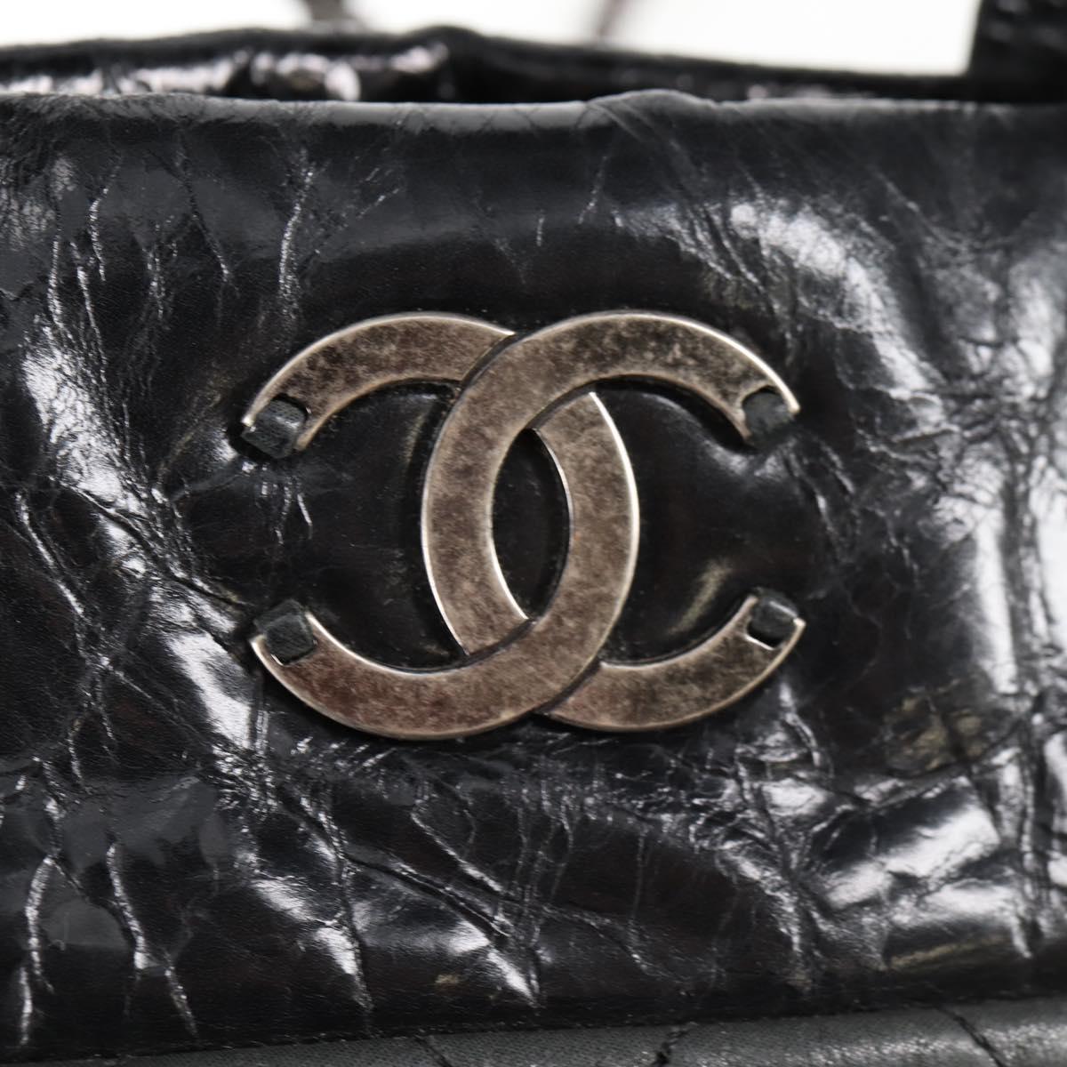 Chanel Cabas, Khaki, Leather, handbag