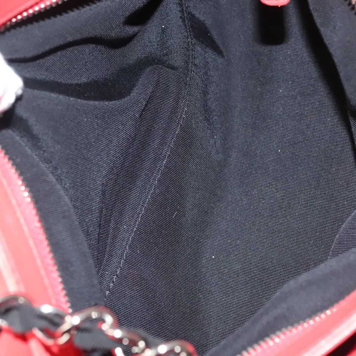 Chanel Mademoiselle, Red, Leather, shoulder