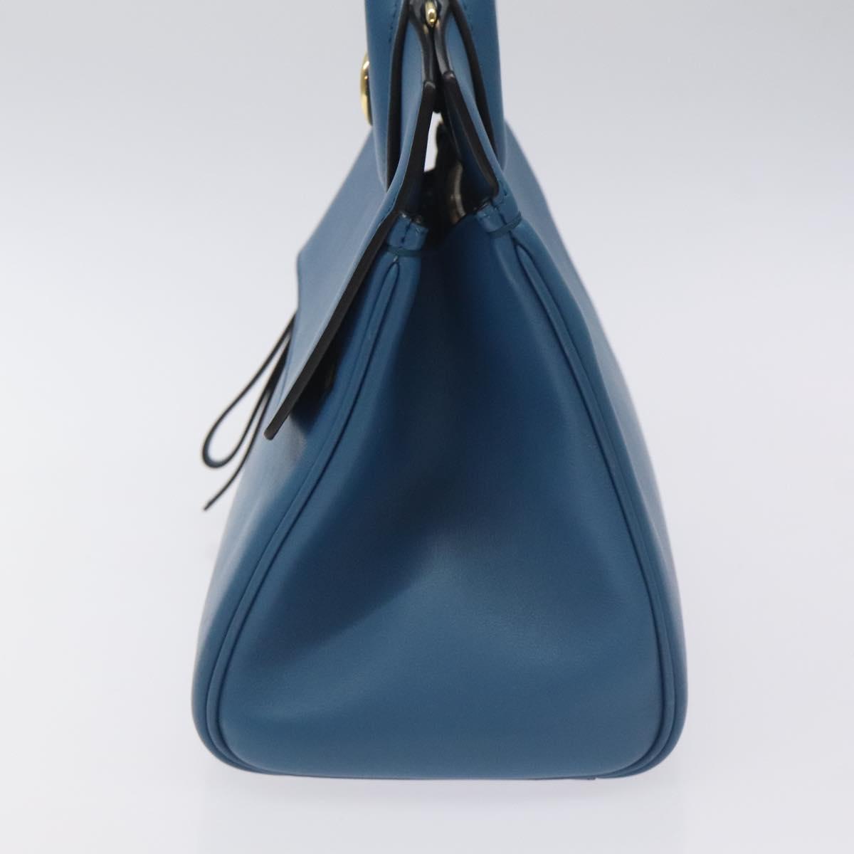 Salvatore Ferragamo Studio, Blue, Leather, handbag