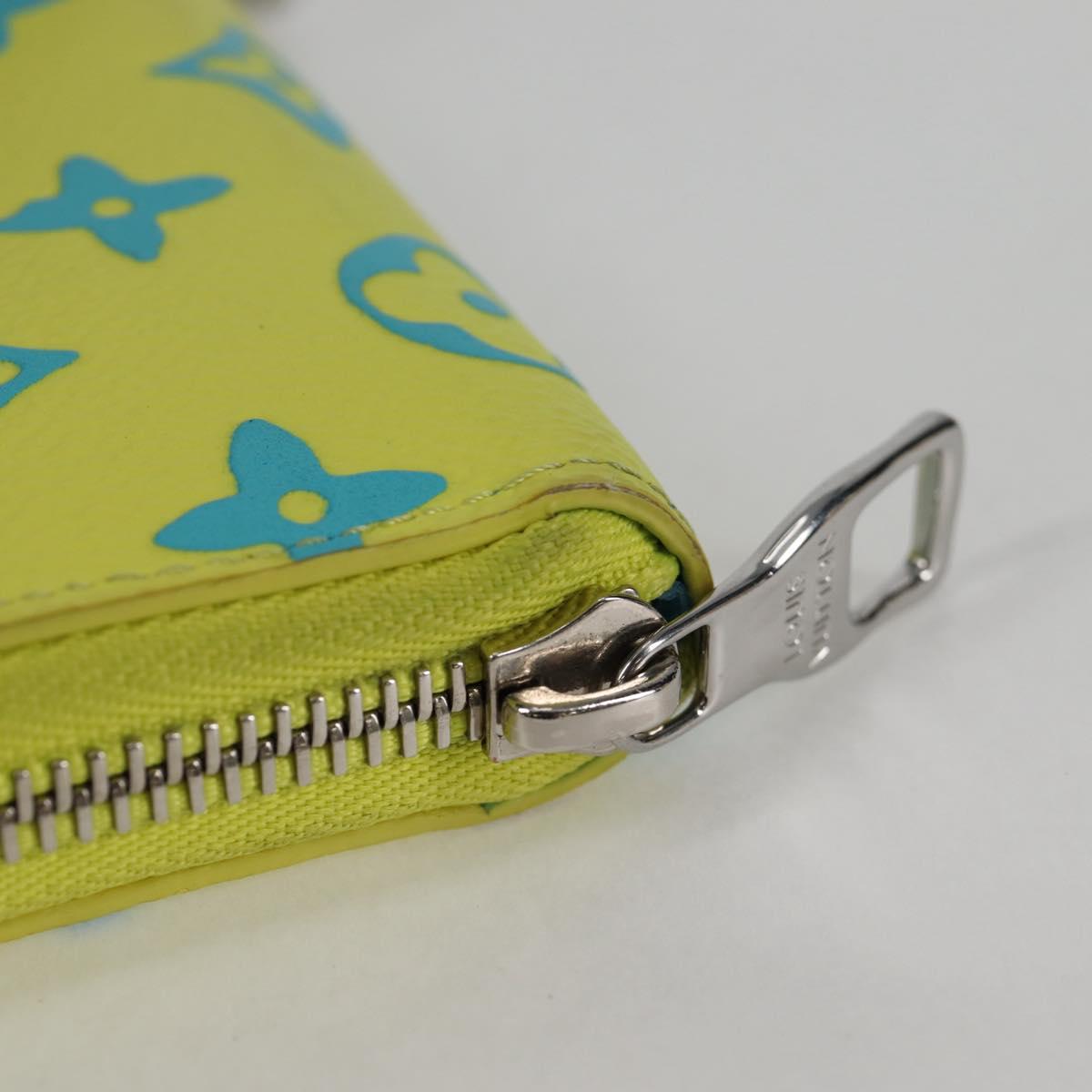 Louis Vuitton Zippy Wallet Vertical, Yellow, Canvas, wallet