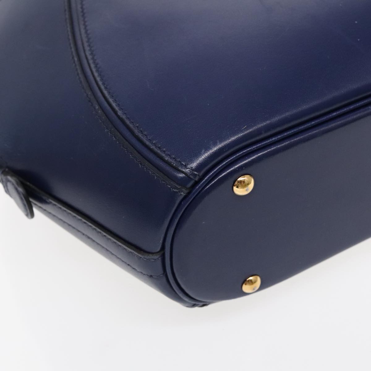 Hermès Ile De Shiki, Blue, Leather, handbag