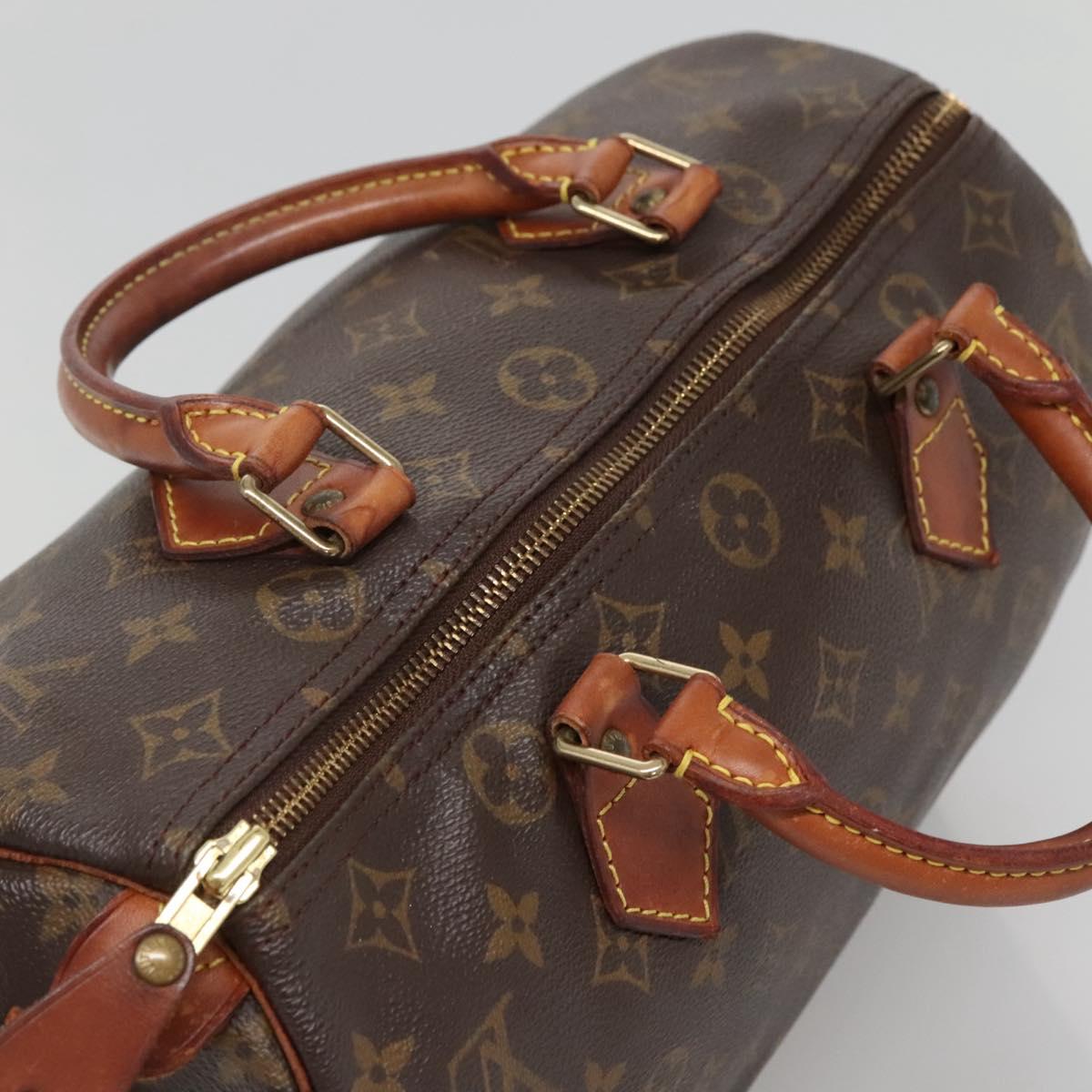 Louis Vuitton Speedy 30, Brown, Canvas, handbag