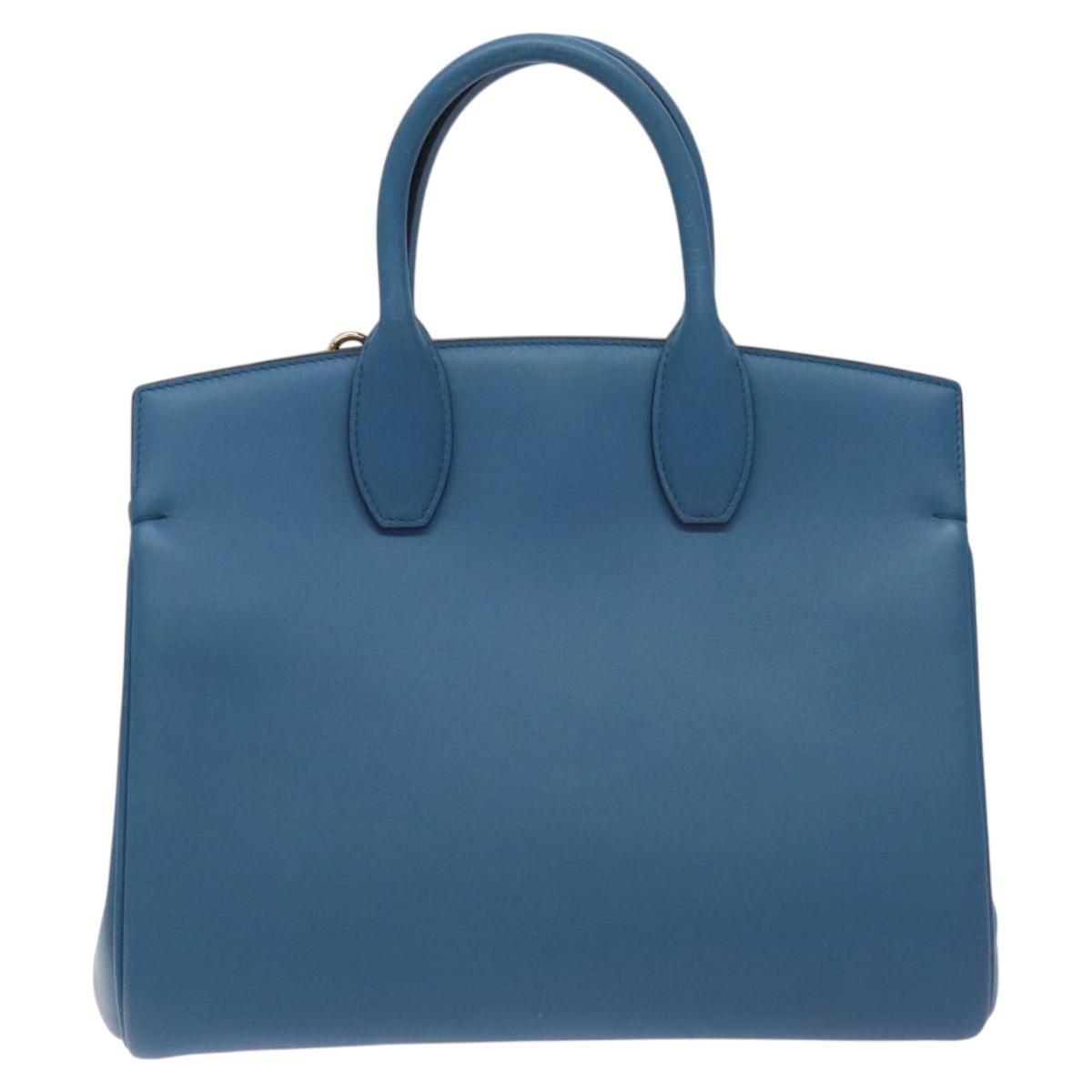 Salvatore Ferragamo Studio, Blue, Leather, handbag