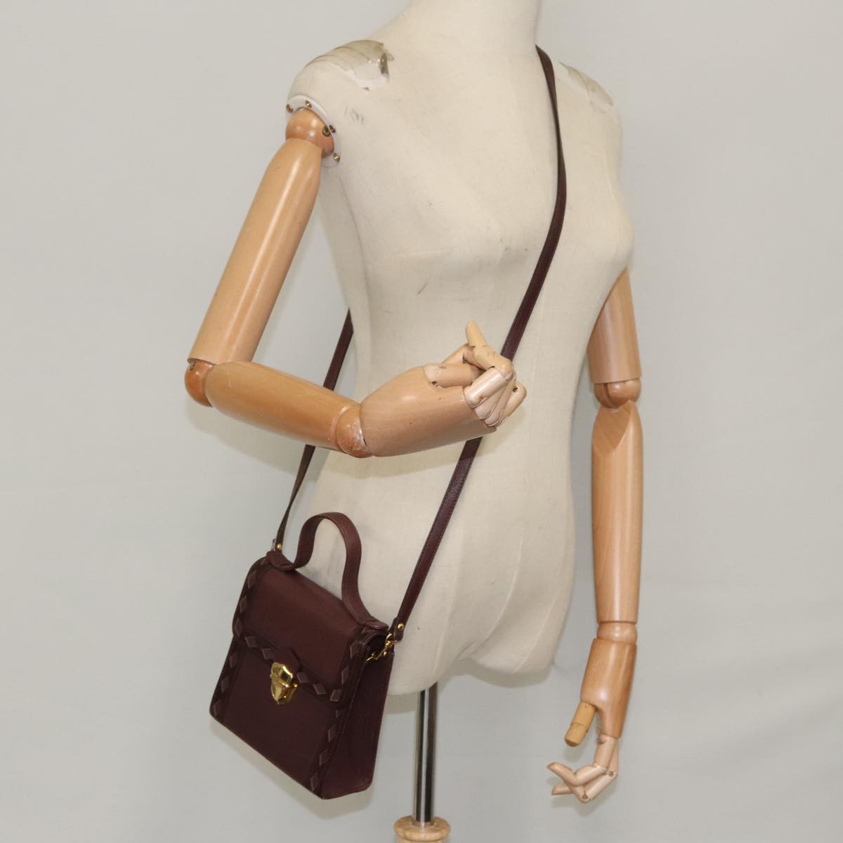 Saint Laurent, Burgundy, Leather, handbag