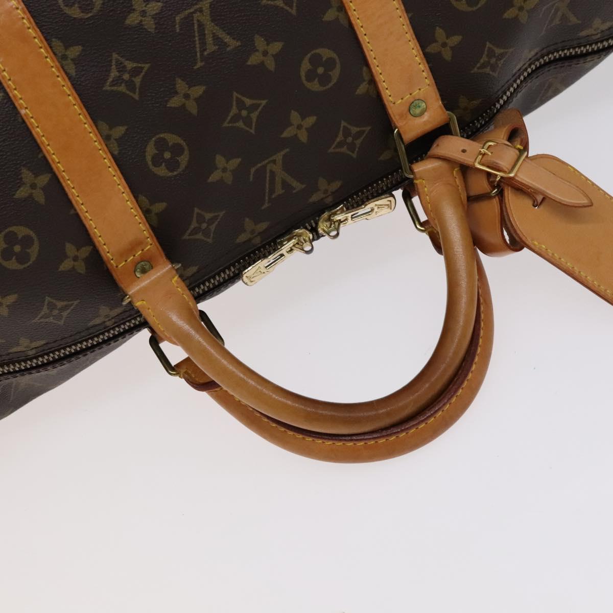 Louis Vuitton Keepall 60, Brown, Canvas, travel