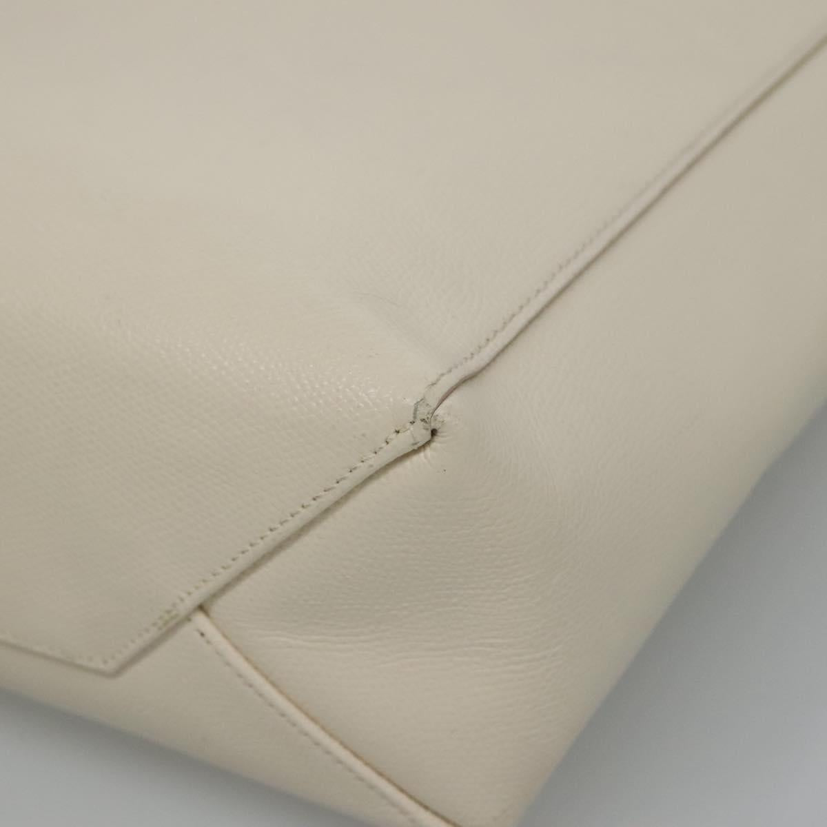 Céline Cabas Vertical, Beige, Leather, shoulder