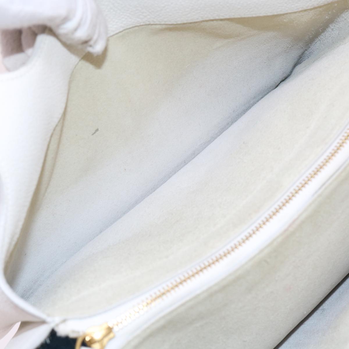 Céline -, White, Leather, shoulder