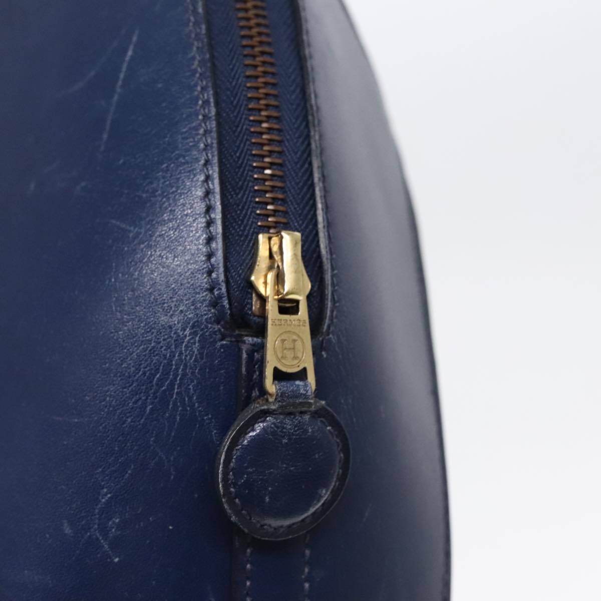 Hermès Ile De Shiki, Blue, Leather, handbag