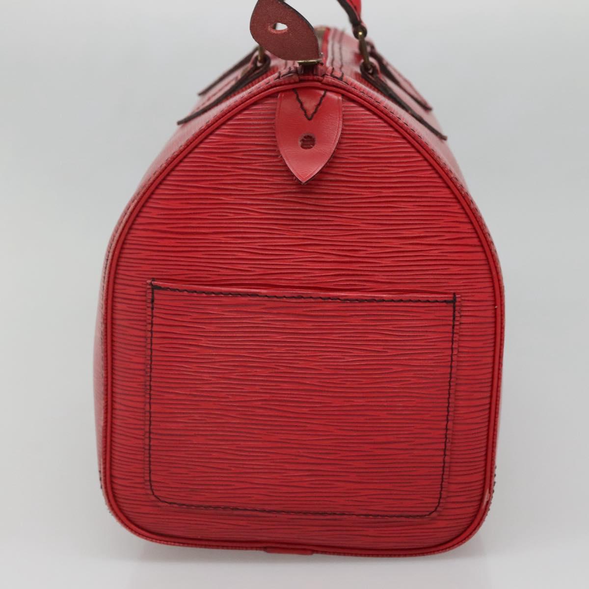 Louis Vuitton Speedy 30, Red, Leather, handbag