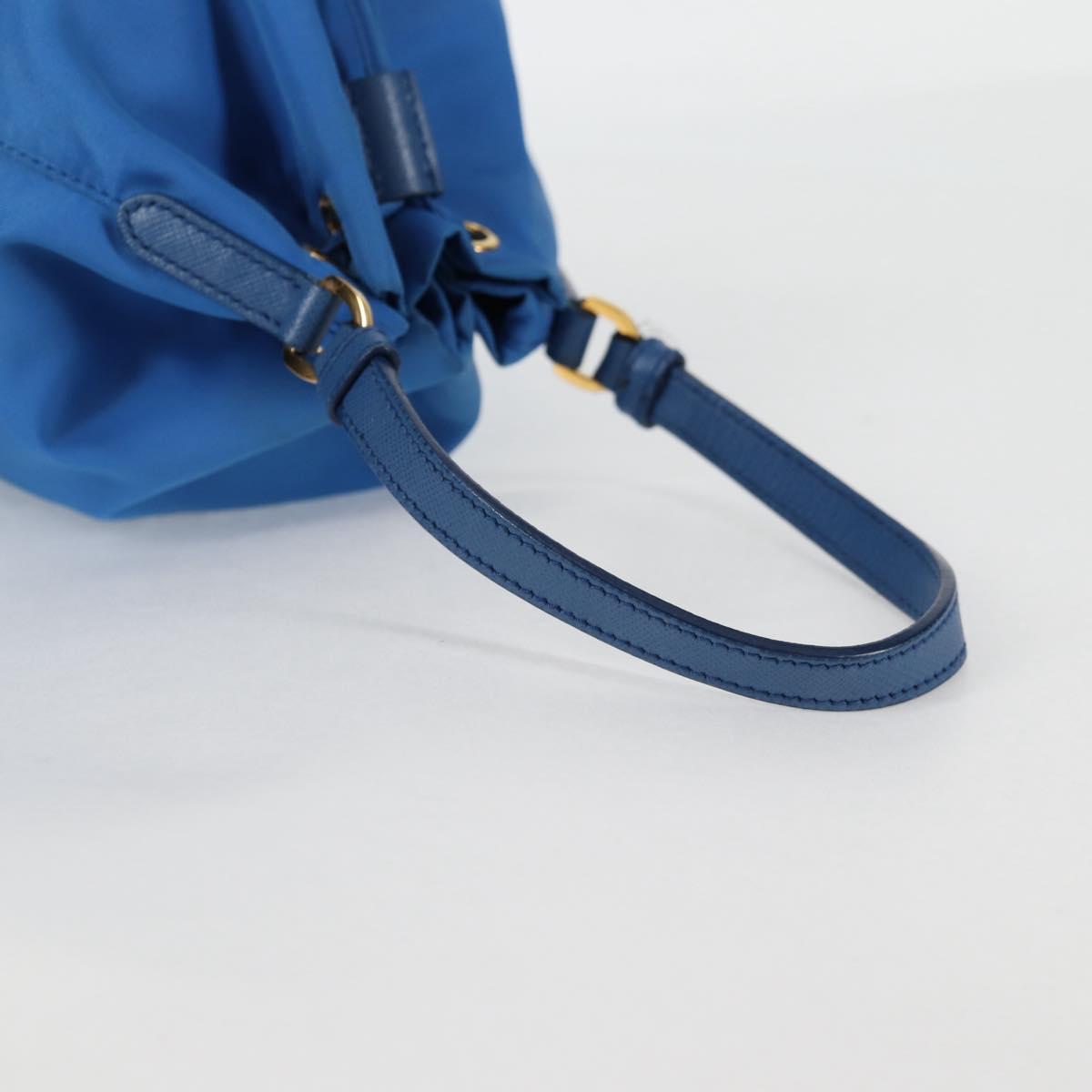 Prada Bucket bag, Blue, NYLON, handbag