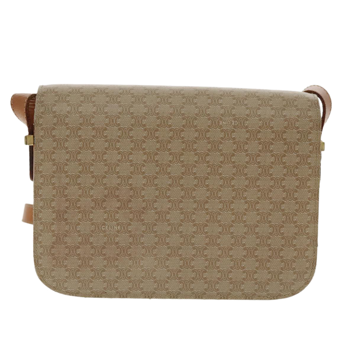 Céline Horse carriage, Beige, Canvas, shoulder