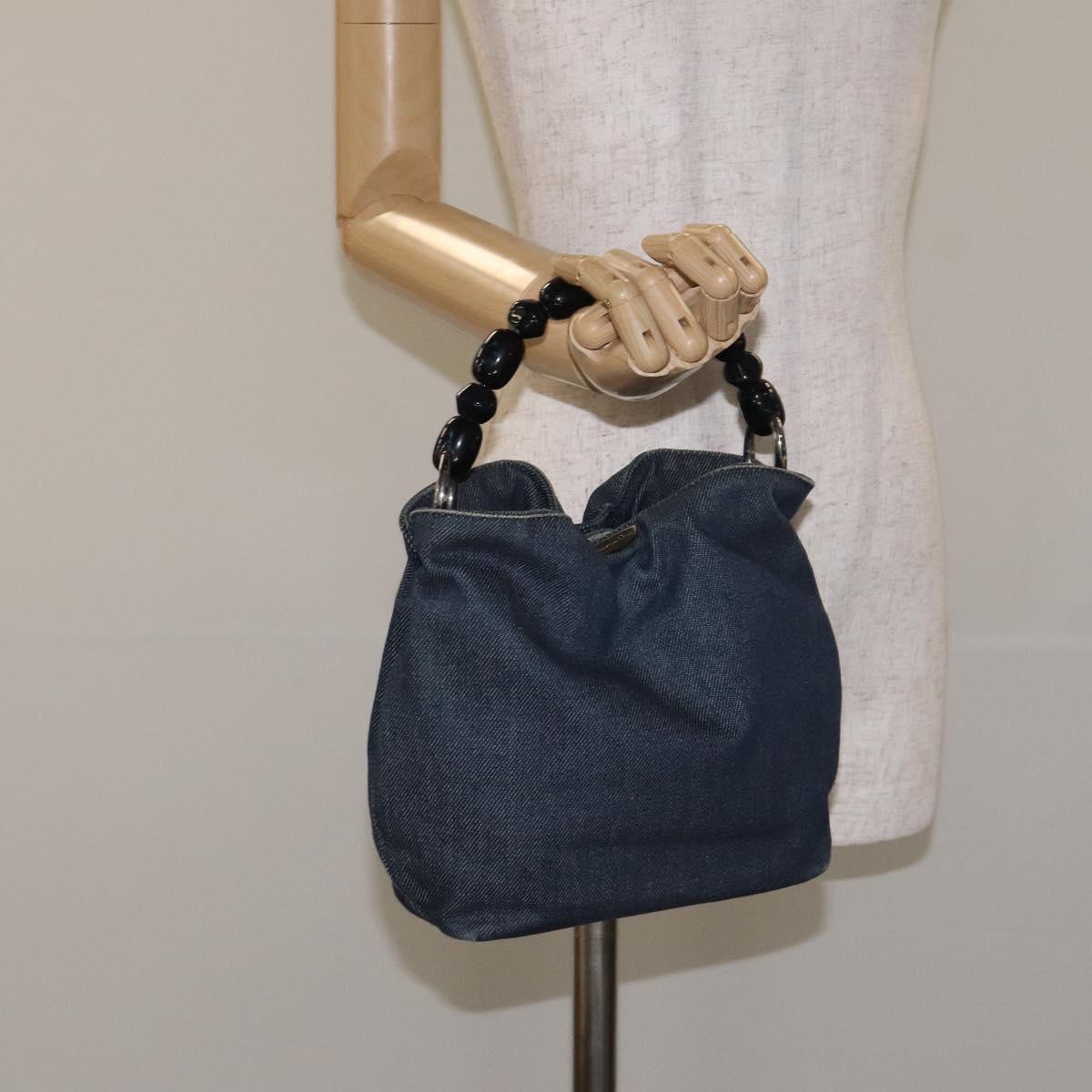 Dior Maris Pearl, Blue, Canvas, handbag