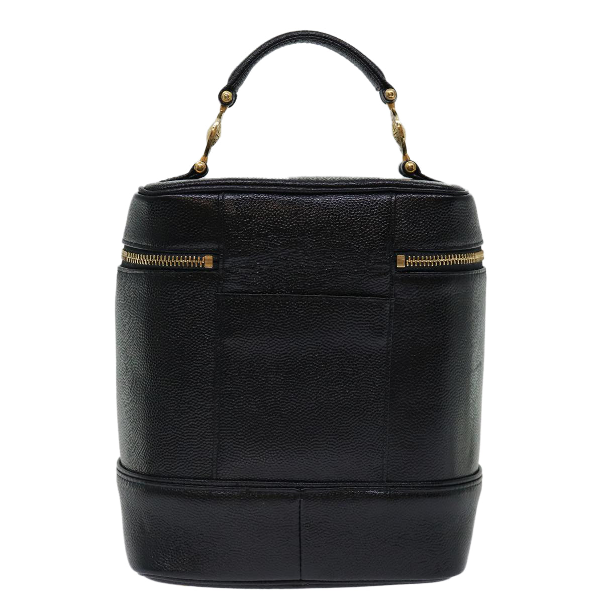 Versace Vanity, Black, Leather, handbag
