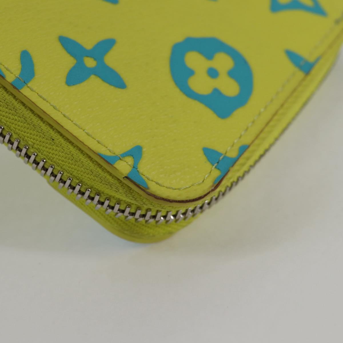 Louis Vuitton Zippy Wallet Vertical, Yellow, Canvas, wallet