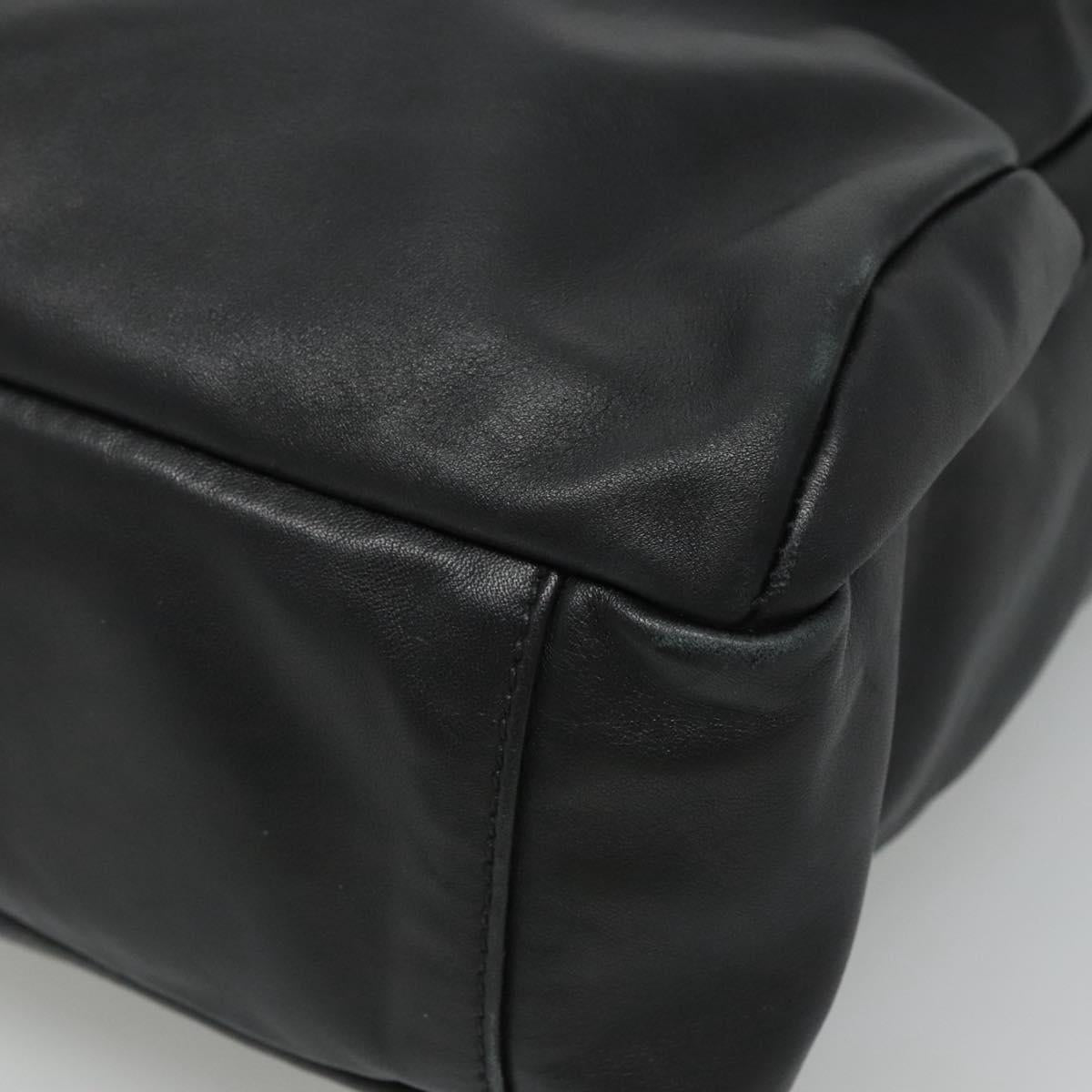 Prada, Black, Leather, tote