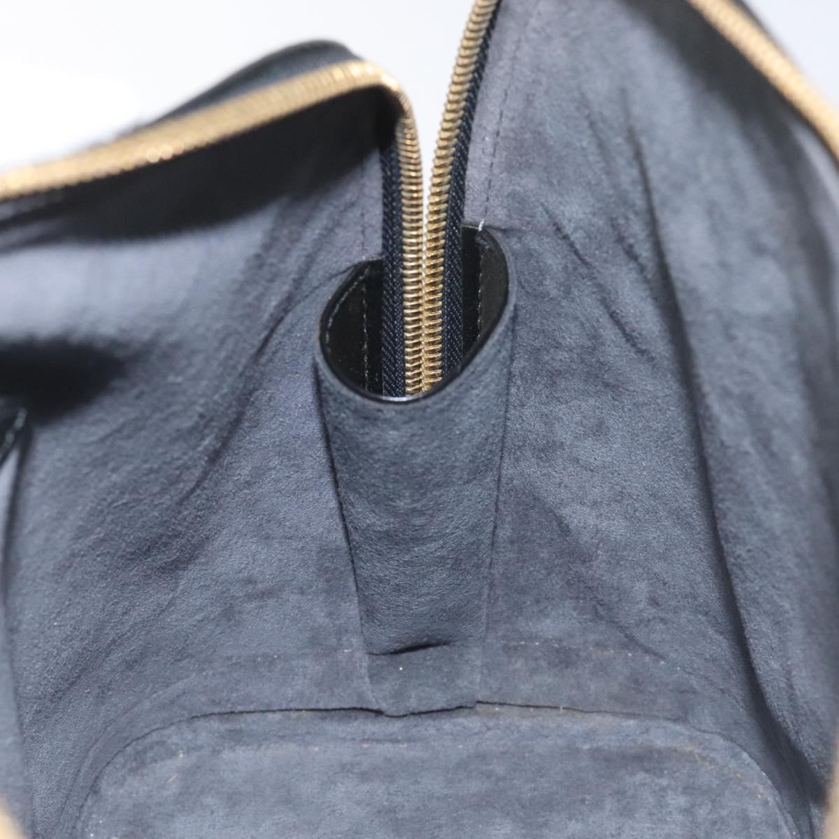 Louis Vuitton Alma, Black, Leather, handbag
