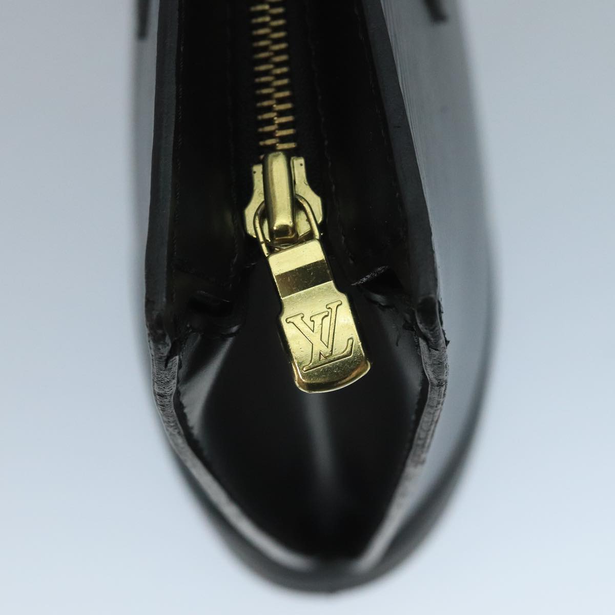 Louis Vuitton Saint Jacques, Black, Leather, handbag