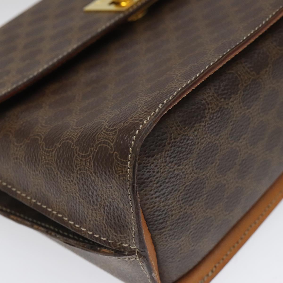 Céline Macadam, Brown, Canvas, handbag