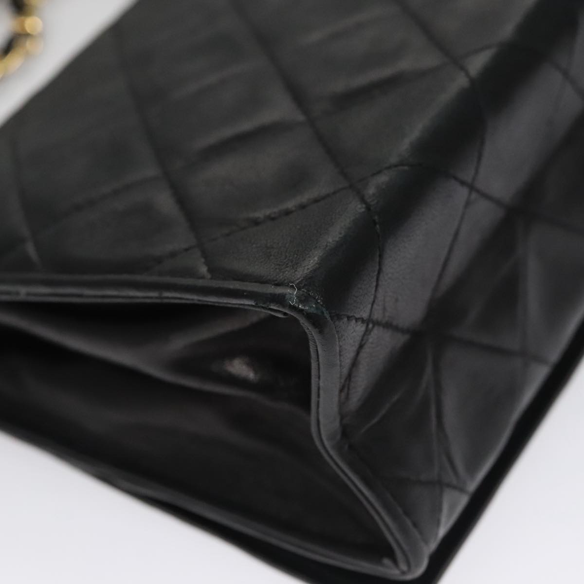 Chanel Full Flap, Black, Leather, shoulder