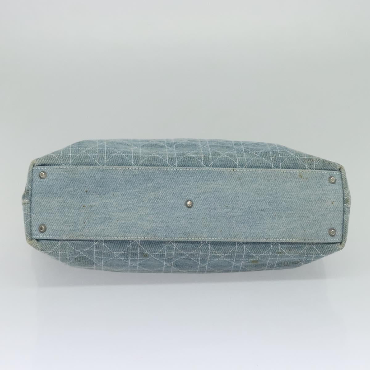 Dior Lady Dior, Blue, Canvas, handbag