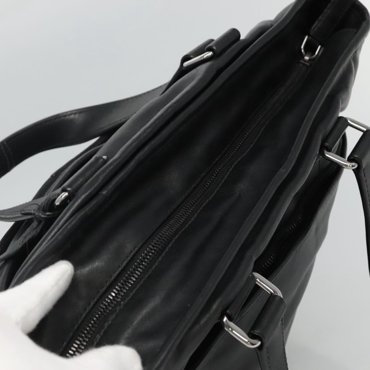 Prada, Black, Leather, tote
