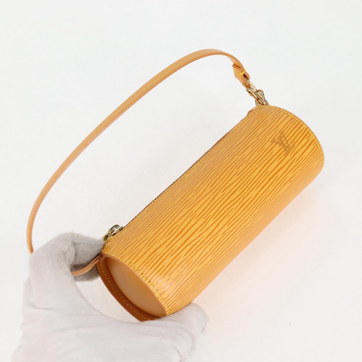 Louis Vuitton Soufflot, Yellow, Leather, handbag