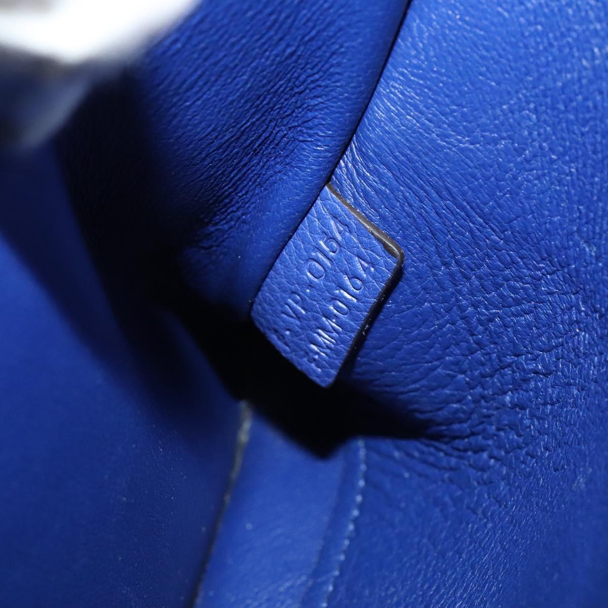 Céline Trapèze, Blue, Leather, handbag