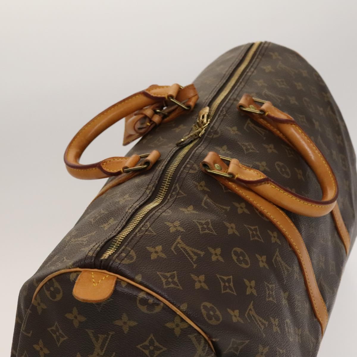 Louis Vuitton Keepall 50, Brown, Canvas, travel