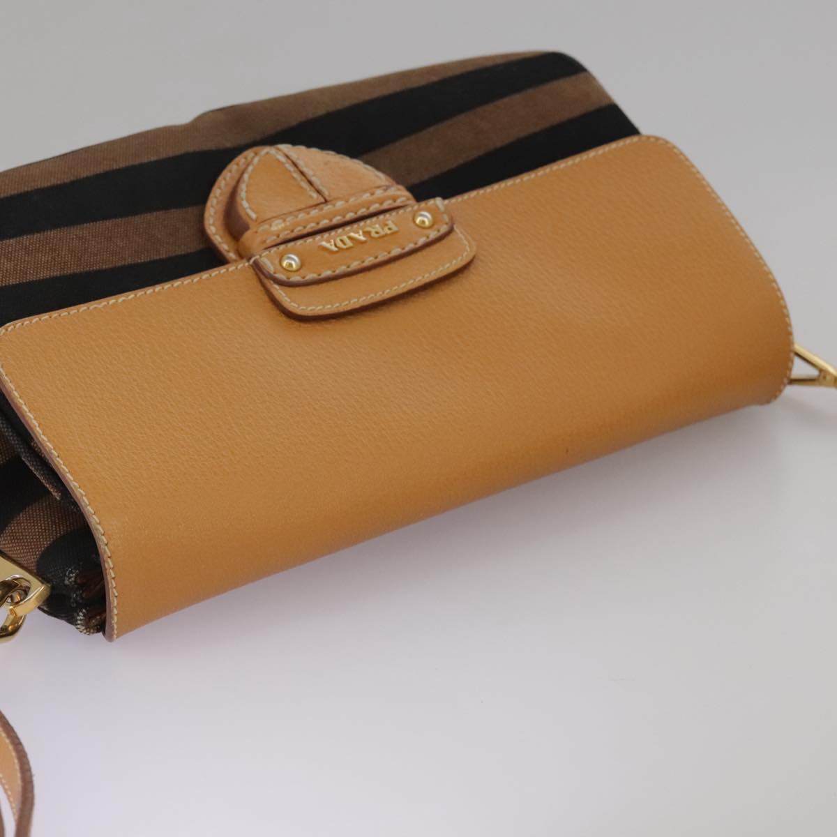 Prada Canapa, Multicolour, Canvas, shoulder