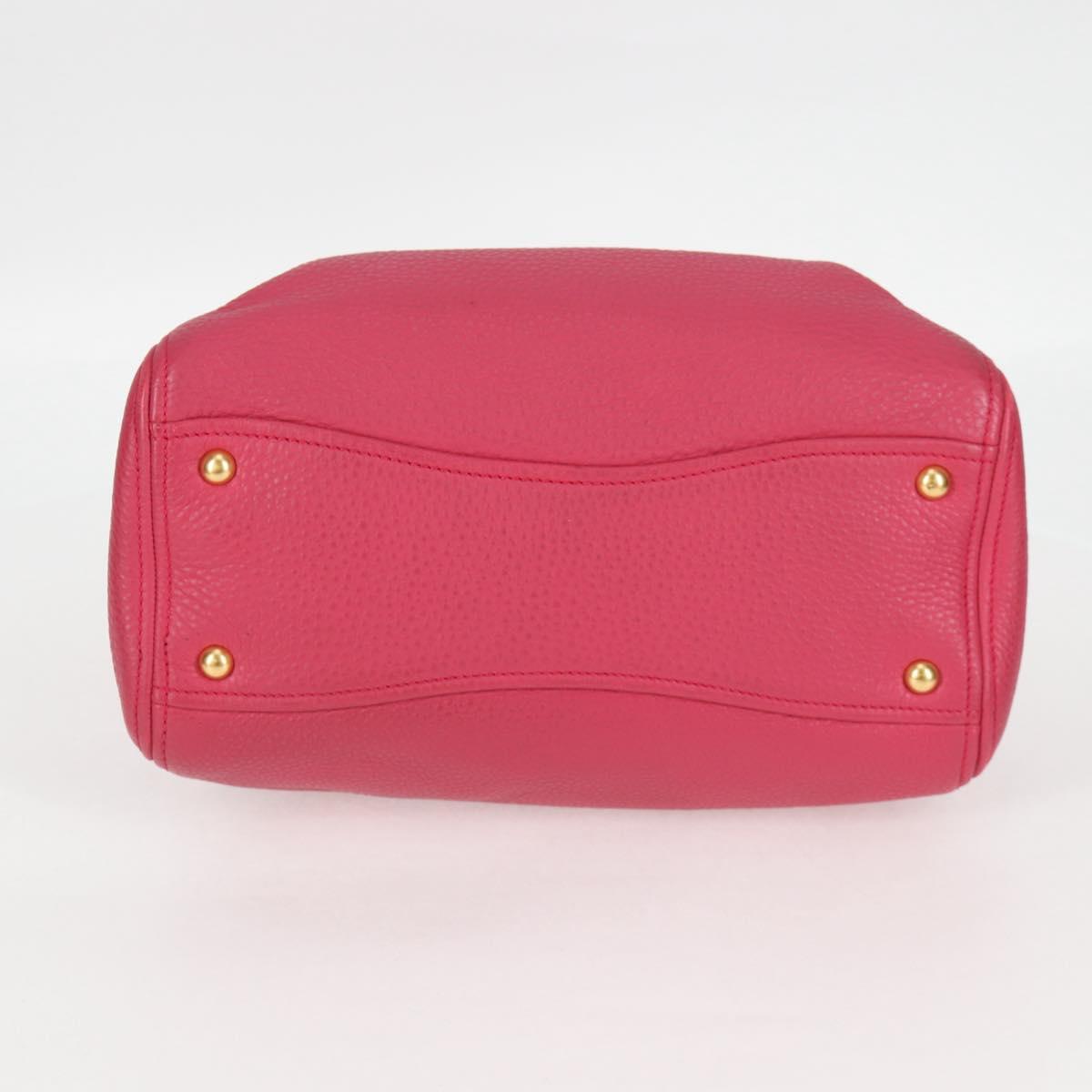 Miu Miu Vitello, Pink, Leather, tote