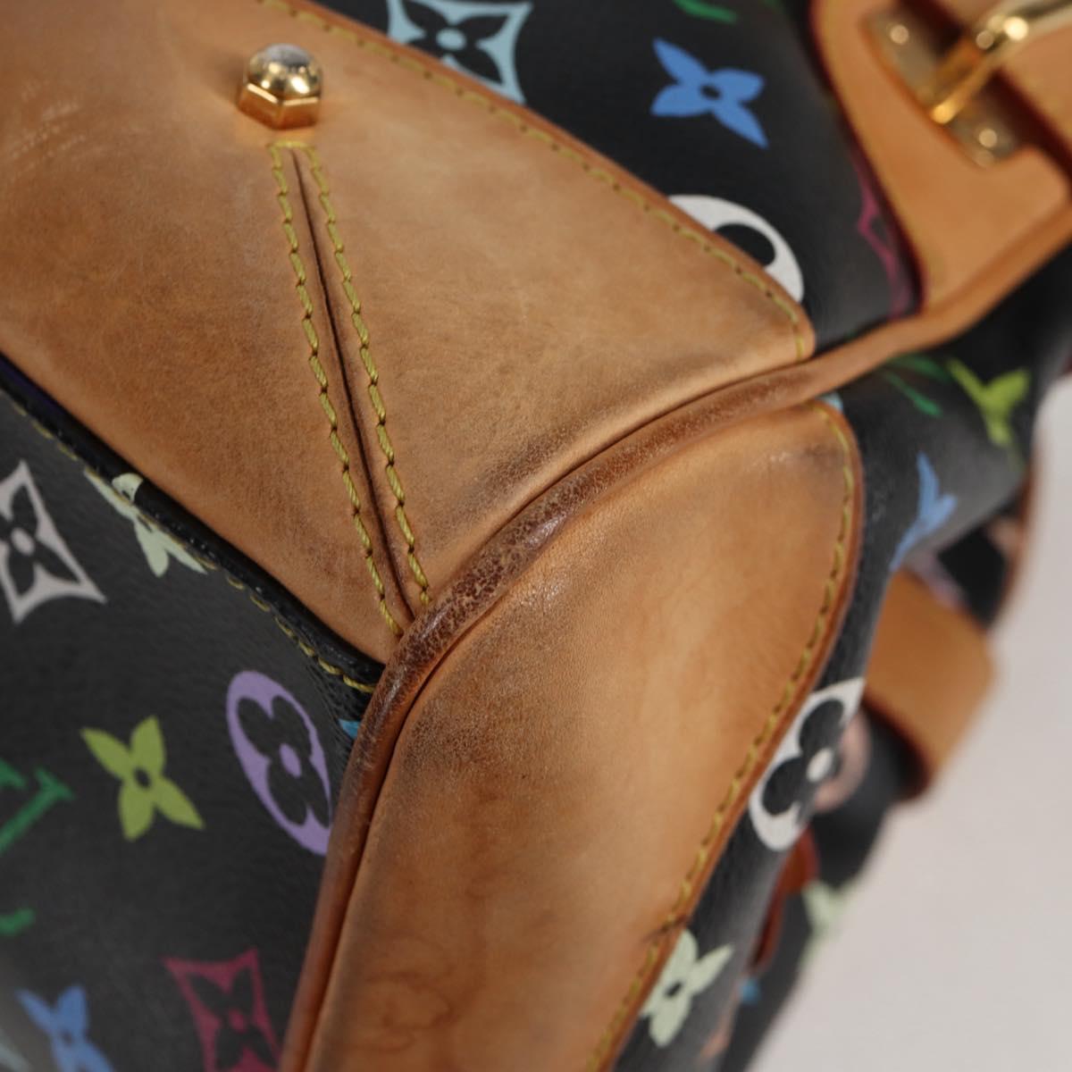 Louis Vuitton Claudia, Black, Canvas, handbag