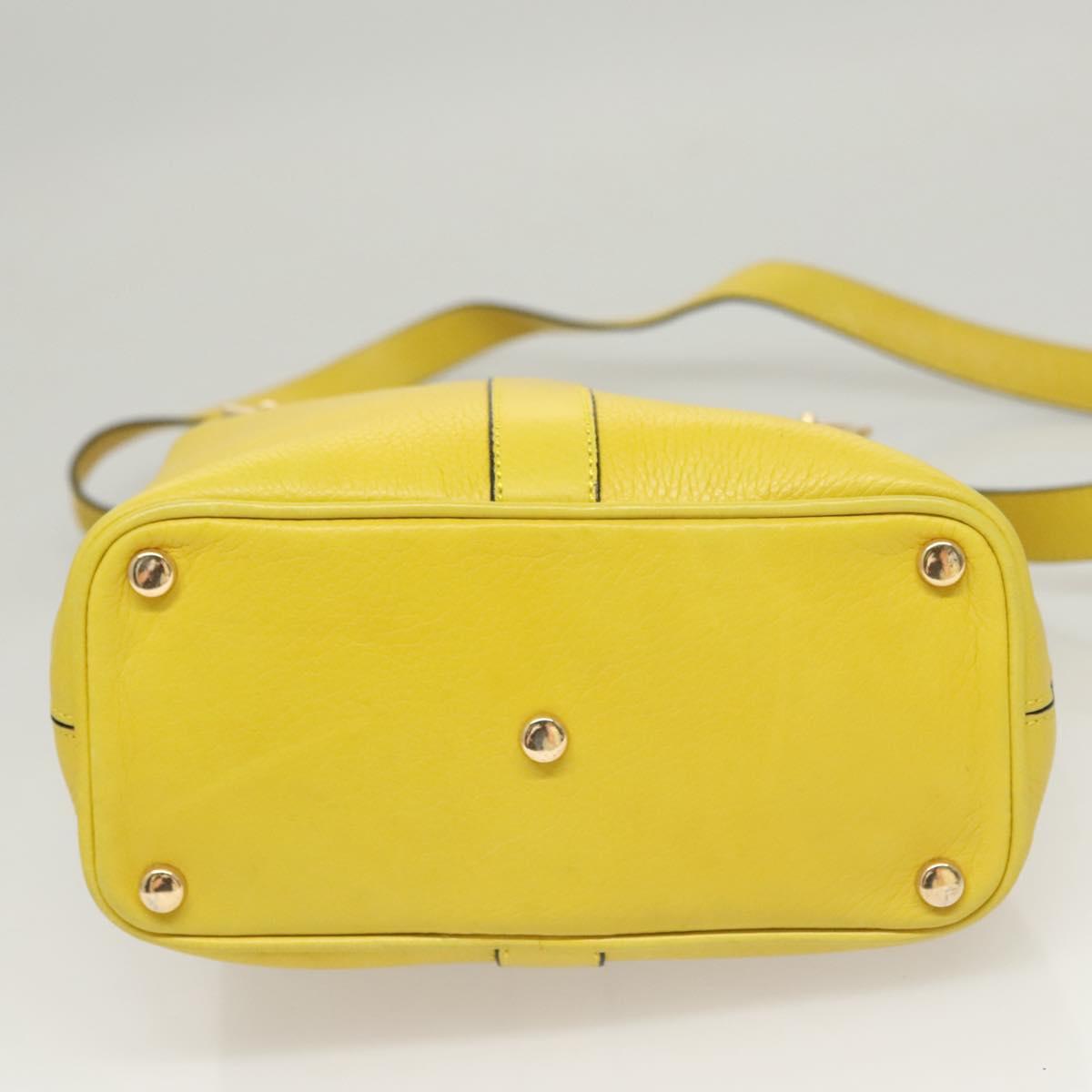 Céline, Yellow, Leather, shoulder
