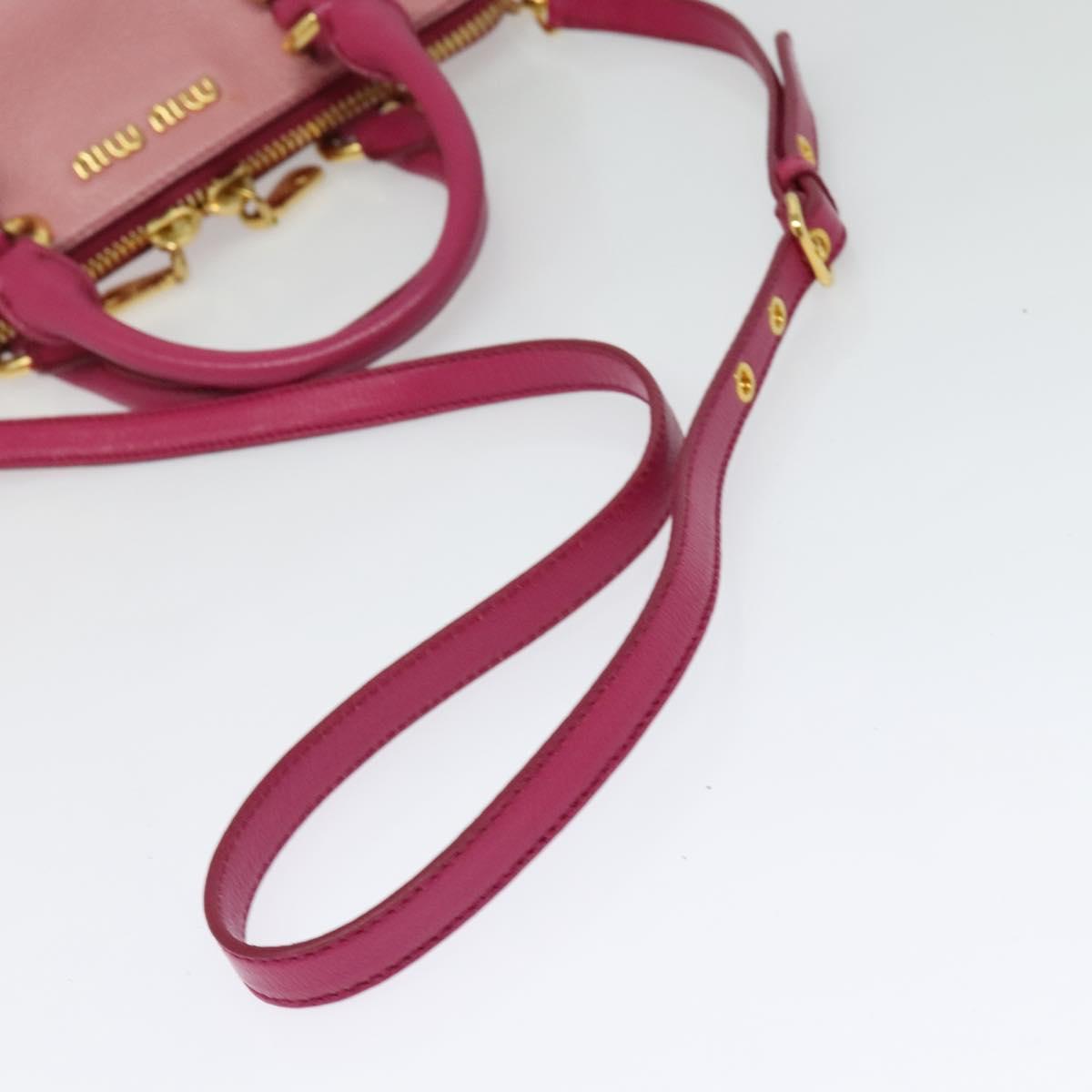Miu Miu Madras, Pink, Leather, handbag