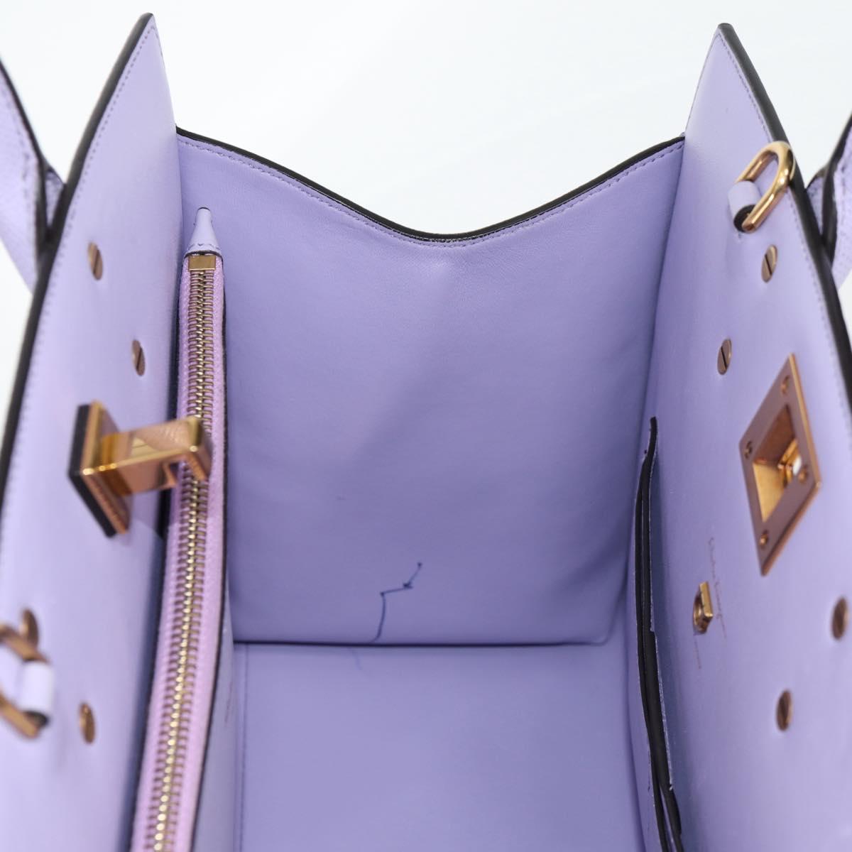 Salvatore Ferragamo Gancini, Purple, Leather, handbag